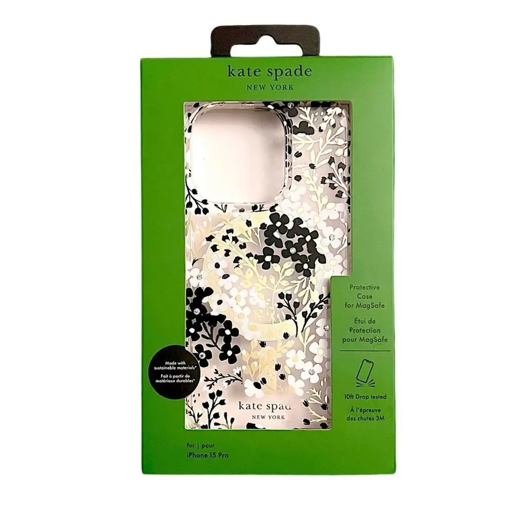Kate Spade New York Apple iPhone 15 Pro Protective Case With MagSafe…